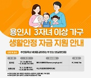 용인시, 22~26일 3자녀 이상 생활안정자금 현장 접수