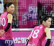 [MD포토] 김연경 '등을 지고 작전 지시'