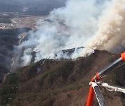 동해안 일대 대형 산불위험예보 발령..강원 동해·삼척 '경보'