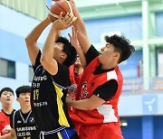 [JB포토] KBL 유소년 클럽 농구대회,  현대모비스 U15 '블록'