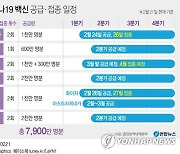 [그래픽] 국내 코로나19 백신 공급·접종 일정