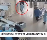 의료진 변장, 병원 잠입했다 체포된 페루 경찰관 사연