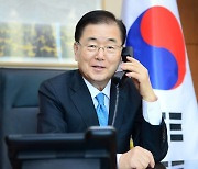 정의용, 英외교장관과 통화.."G7 논의 진전에 기여할 것"