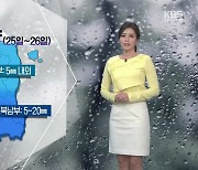 [날씨] 대구·경북 내일 곳곳에 단비..예상 강수량 5~20mm