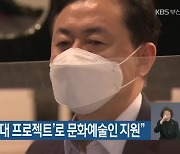 김영춘 "'천문대 프로젝트'로 문화예술인 지원"