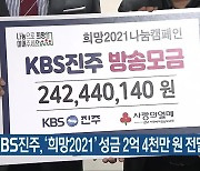 KBS진주, '희망2021' 성금 2억 4천만 원 전달