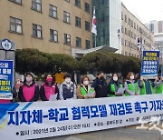 충북학교비정규직연대, '학교돌봄터' 사업 철회 촉구