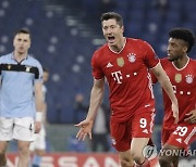 '압도적' 뮌헨, 라치오 4-1 대파.. UCL 8강 '확정적'
