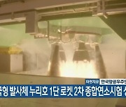 한국형 발사체 누리호 1단 로켓 2차 종합연소시험 성공