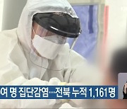 전주서 10여 명 집단감염..전북 누적 1,161명
