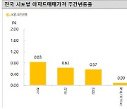 '미친 집값' 상승세..고양 덕양구 2.30%↑