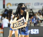 [JB포토] KCC 치어리더 'KCC 끝까지 응원해주세요'