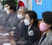 <포토>서울시장 예비후보 간담회 발언하는 김종인 위원장