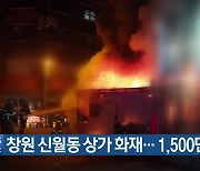 창원 신월동 상가 화재..1,500만 원 피해