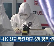 코로나19 신규 확진 대구 6명·경북 4명