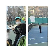 '백종원♥' 소유진, 일요일은 아들과 함께.."테니스 배우기 시작" [★해시태그]