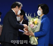 [포토]박영선, 민주당 서울시장 후보로 확정