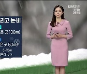 [날씨] 강원 흐리고 눈·비..영동 50cm 이상 '폭설'