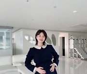 [N샷] 나비, 임신 27주 차 근황 공개..불러온 배