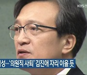 김의겸 국회 입성..'의원직 사퇴' 김진애 자리 이을 듯