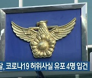 충북경찰, 코로나19 허위사실 유포 4명 입건