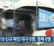 코로나19 신규 확진 대구 6명, 경북 6명