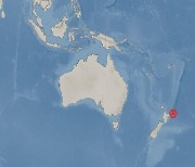 뉴질랜드 해역서 규모 6.9 지진.."쓰나미 가능"