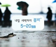 [날씨] 광주·전남 내일 새벽까지 비..낮 동안 포근