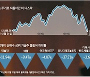 서학개미 한숨.."금리 발작에 나스닥 상승분 다 토해내"