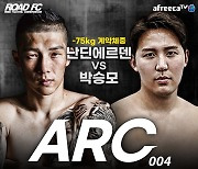 'ROAD FC X 아프리카TV' ARC 004, 27일 개최..우슈 세계 챔피언·특전사 출격