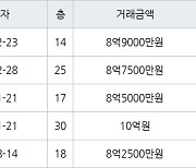 수원 우만동 동수원월드메르디앙 189㎡ 8억9000만원에 거래