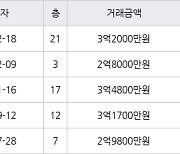 인천 구월동 구월롯데캐슬골드아파트 46㎡ 3억2000만원에 거래