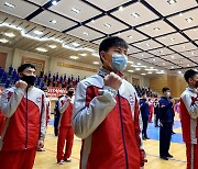 북한 체육인 궐기대회.."국제경기서 메달 더 따겠다"