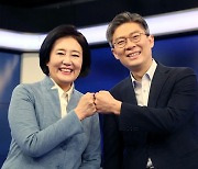 與박영선, 시대전환 조정훈과의 단일화에서 승리