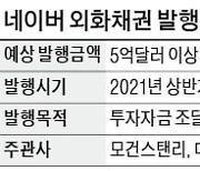 네이버, 첫 외화채권 발행 착수..'5억달러 실탄' 장전