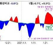 '추웠다가 포근했다가' 지난 겨울 기온변동폭 역대 두번째로 커