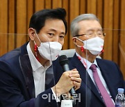 [포토]'인사말하는 오세훈 서울시장 후보'