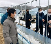 [포토] 강원 폭설 피해현장 찾은 유찬형 농협 부회장