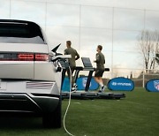 Hyundai Ioniq 5 EV powers outside training for star football players