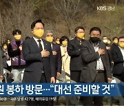 [간추린 경남] 김두관 의원 봉하 방문.."대선 준비할 것" 외