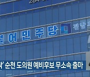 '공천 탈락' 순천 도의원 예비후보 무소속 출마