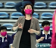 경기를 지켜보는 박미희감독.