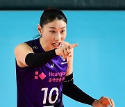 [포토] 김연경 '그렇게만 하자구~'