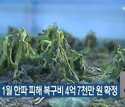 전라북도, 1월 한파 피해 복구비 4억 7천만 원 확정