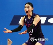 공격성공, 기뻐하는 김연경.