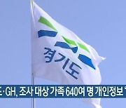 경기도·GH, 조사 대상 가족 640여 명 개인정보 '미동의'