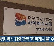 대통령 백신 접종 관련 '허위게시물' 수사