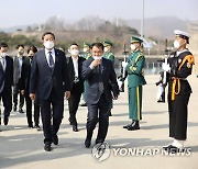 황기철 국가보훈처장, 서해수호의 날 기념식장 점검