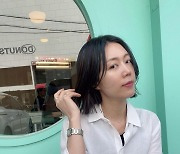 서현진, 똑 단발에 파란색 브릿지까지 "실컷 머리에 장난쳤다"