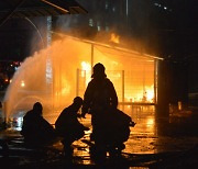 한밤중에 '펑'..광주 광산구 LPG충전소서 화재 발생